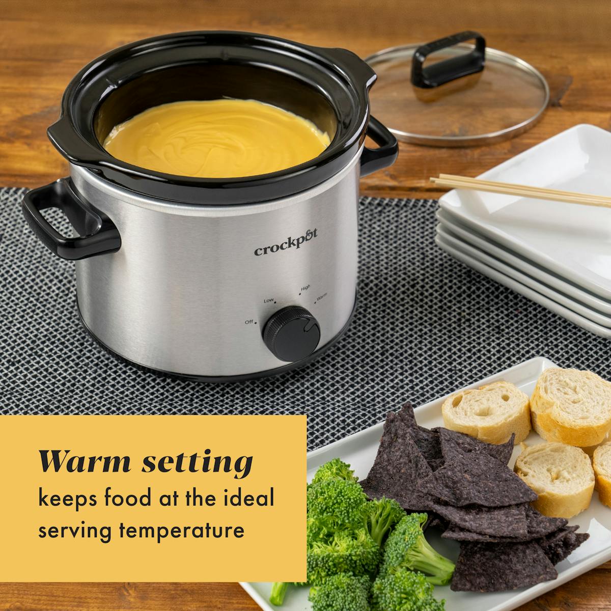 Crock-Pot 2-Quart Classic Slow Cooker, Small Slow Cooker, Stainless Steel | Product Overview | Item Overview ts
