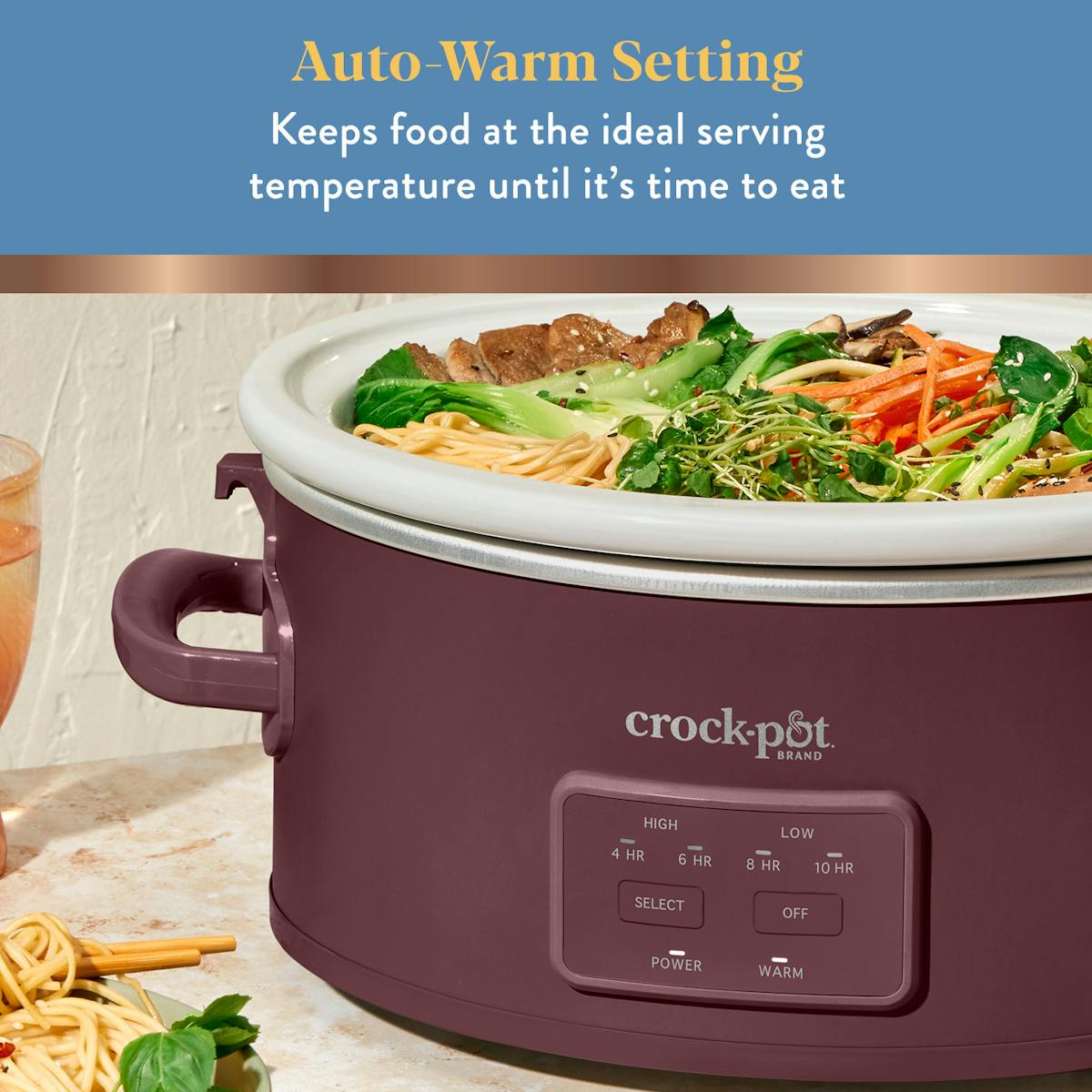 Crock-Pot 6 Qt. Cook & Carry Programmable Slow Cooker, Lambrusco — Product Information | Item Overview iZ