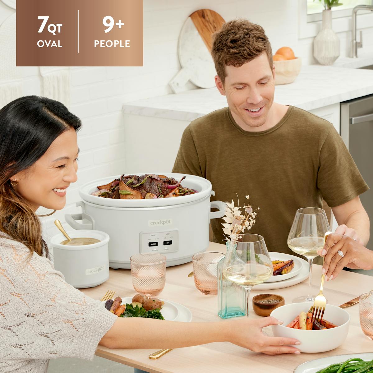 Crock-Pot 7-Quart Cook & Carry Slow Cooker, Mushroom | Item Details | Product Features Pj
