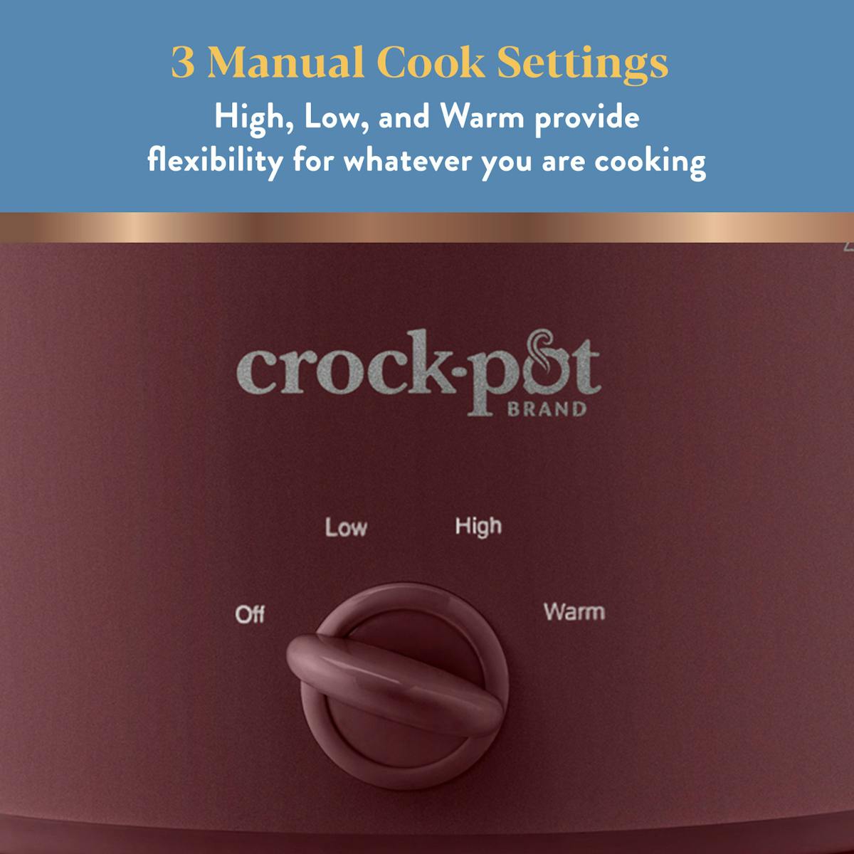Crock-Pot Design Series 4.5 Qt. Manual Slow Cooker, Lambrusco — Product Information — Product Information h4