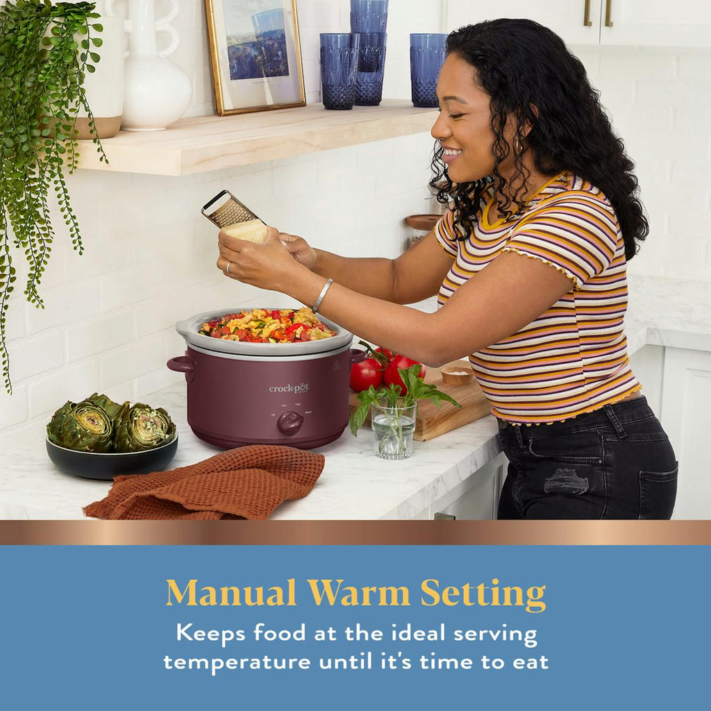 Crock-Pot Design Series 4.5 Qt. Manual Slow Cooker, Lambrusco — Product Information — Product Information h4