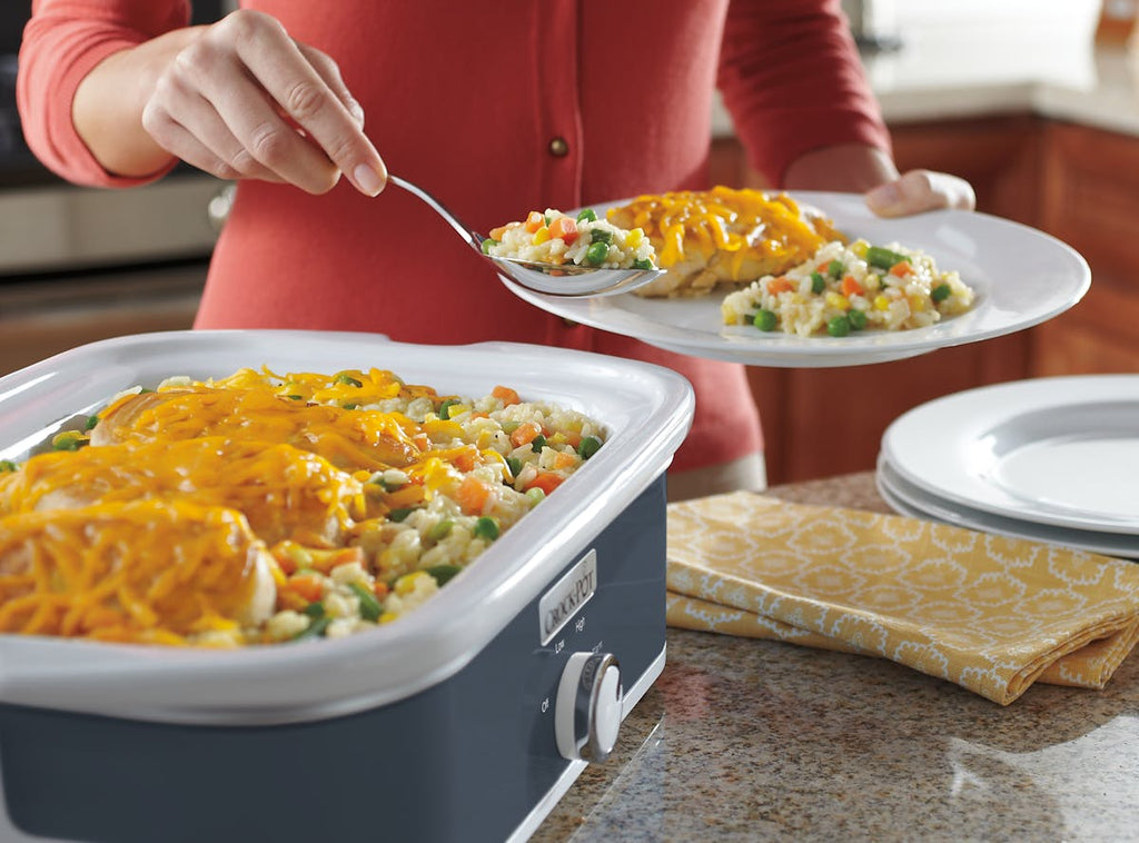 Crock-Pot Manual 3.5-Quart Casserole Crock Slow Cooker, Charcoal | Item Details — Item Information x0