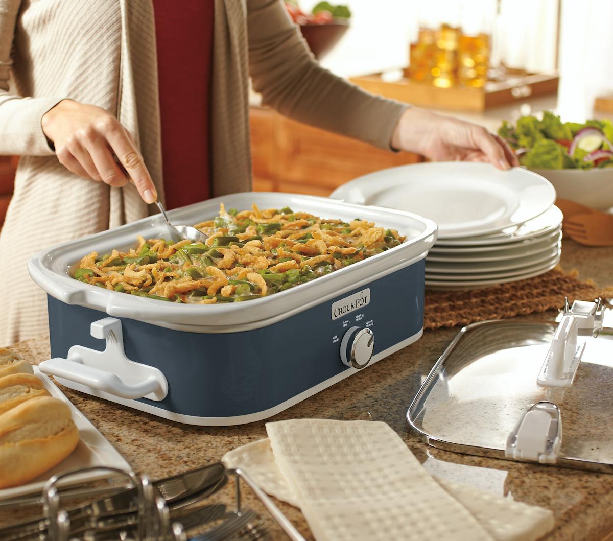 Crock-Pot Manual 3.5-Quart Casserole Crock Slow Cooker, Charcoal | Item Details — Item Information x0
