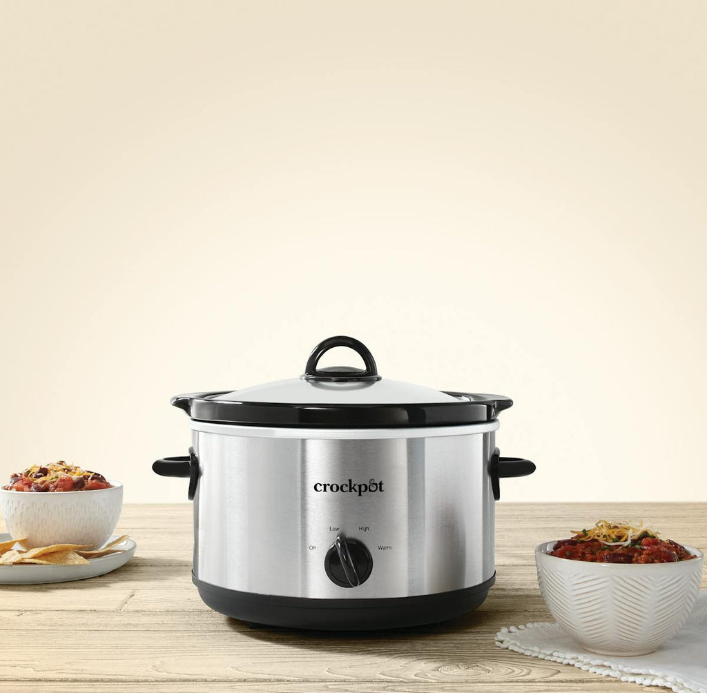 Crock-Pot Manual 4.5-Quart Slow Cooker, Silver — Product Information — Product Facts os