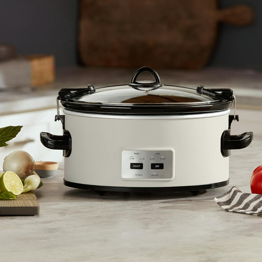 Crock-Pot Manual 6-Quart Cook & Carry Slow Cooker, Silver | Item Details | Product Features sW