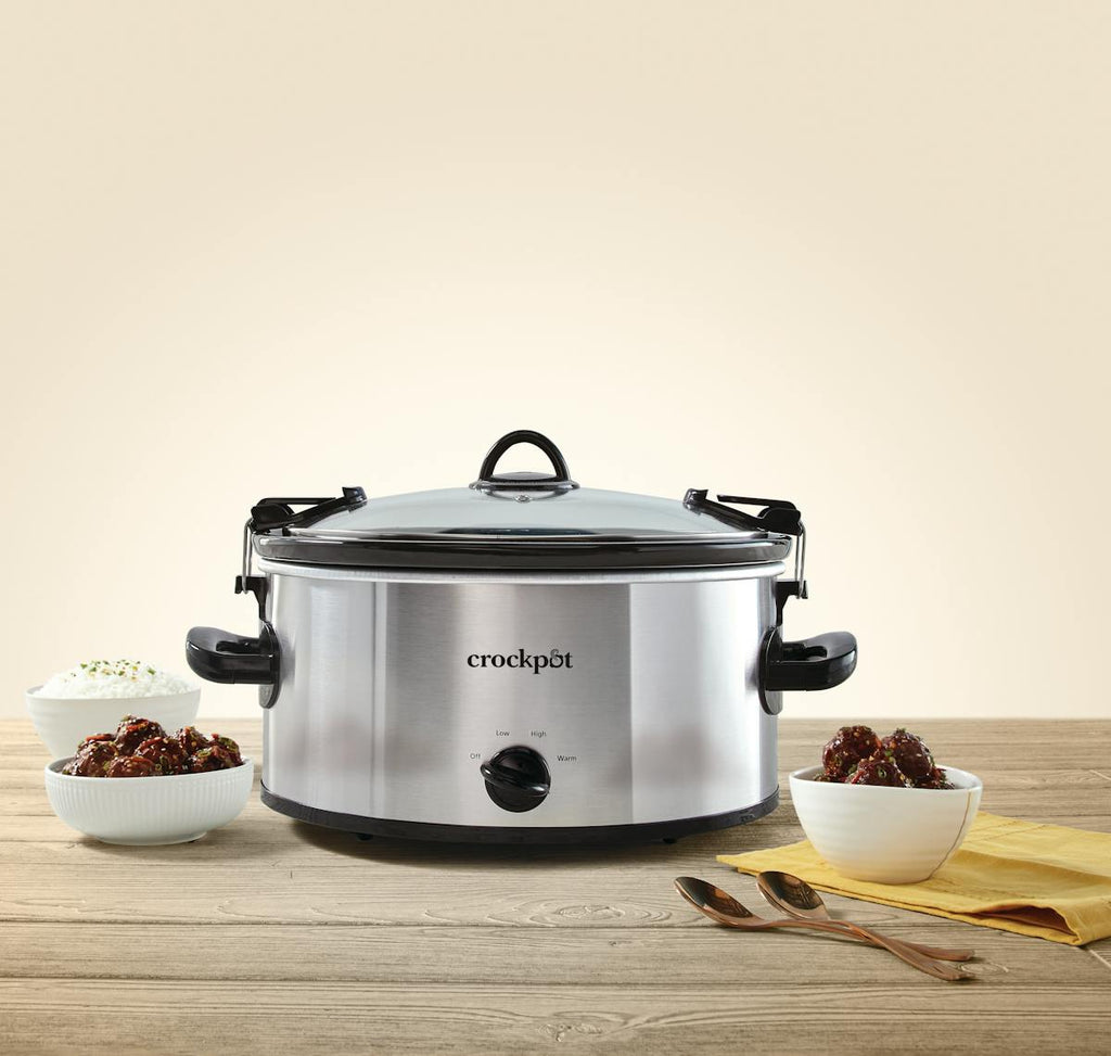 Crock-Pot Manual 6-Quart Cook & Carry Slow Cooker, Silver | Item Details | Product Features sW