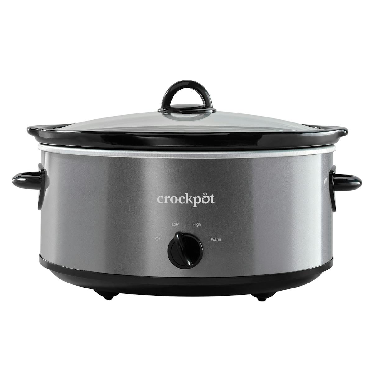Crock-Pot Manual 7-Quart Slow Cooker, Charcoal — Product Information | Product Features hd