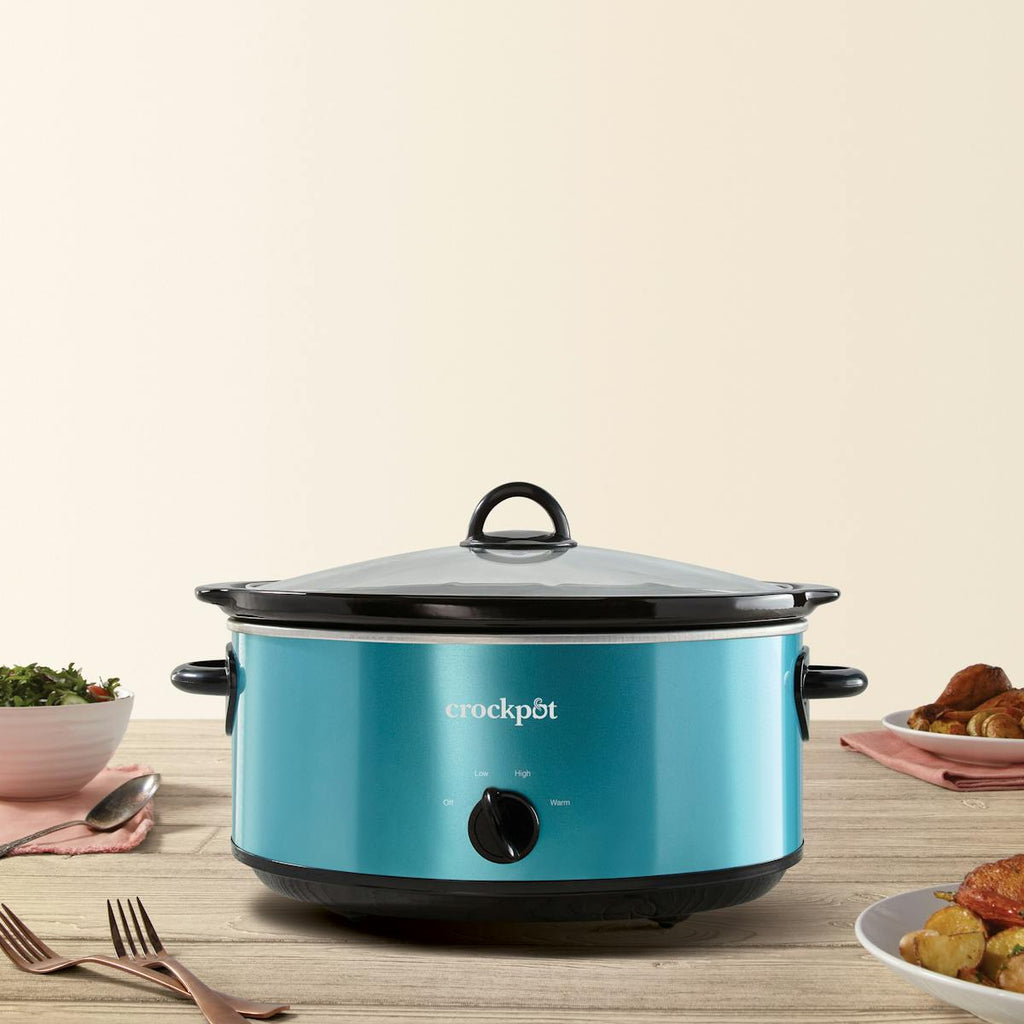 Crock-Pot Manual 7-Quart Slow Cooker, Turquoise | Product Overview | Product Features uo