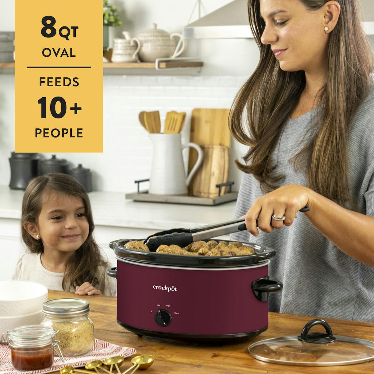 Crock-Pot Manual 8-Quart Slow Cooker, Rhubarb — Product Details — Item Information IO