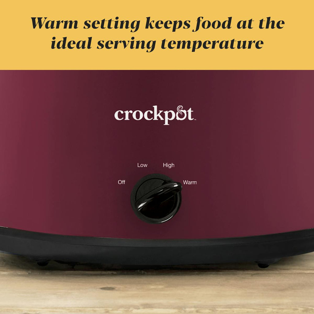 Crock-Pot Manual 8-Quart Slow Cooker, Rhubarb — Product Details — Item Information IO