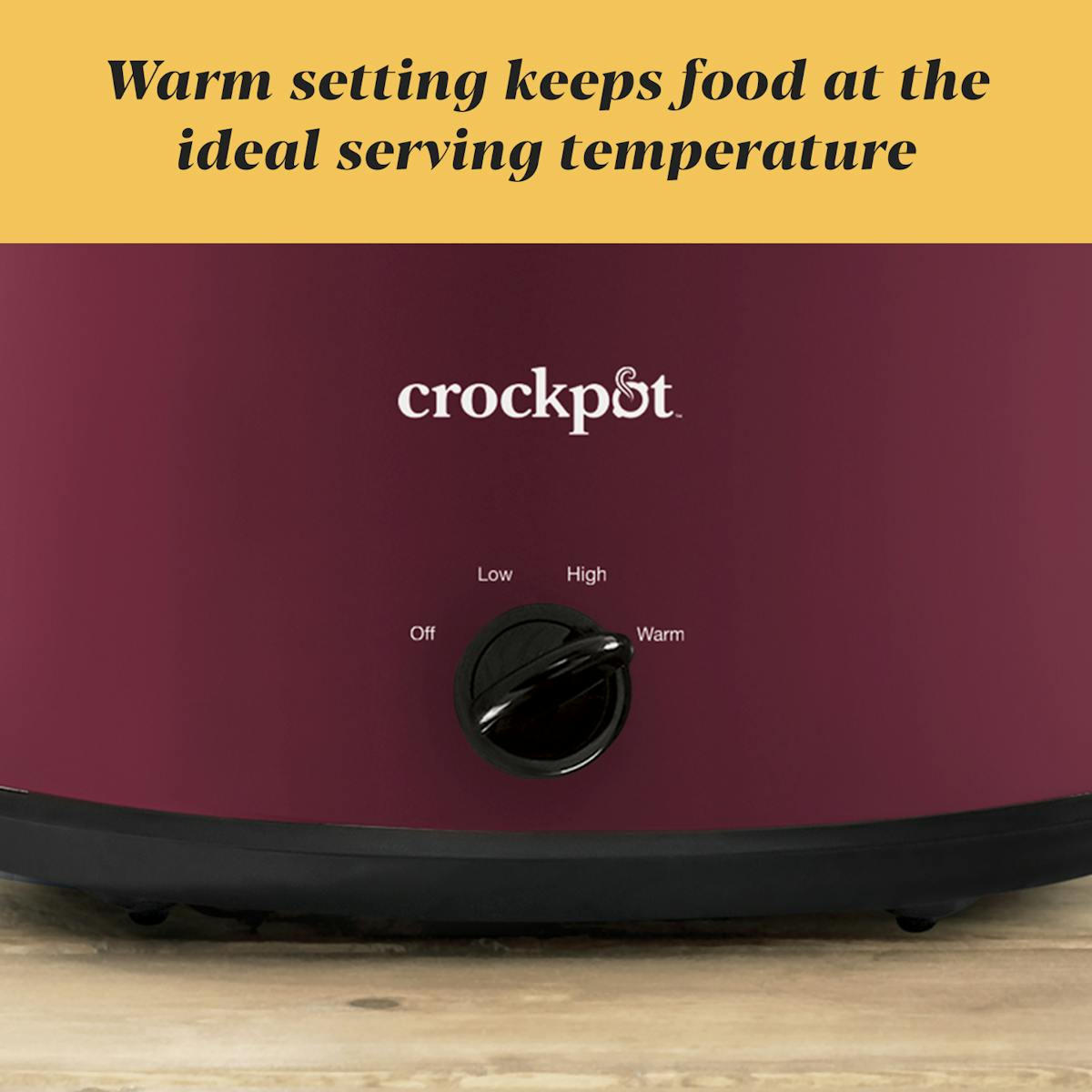 Crock-Pot Manual 8-Quart Slow Cooker, Rhubarb — Product Details — Item Information IO