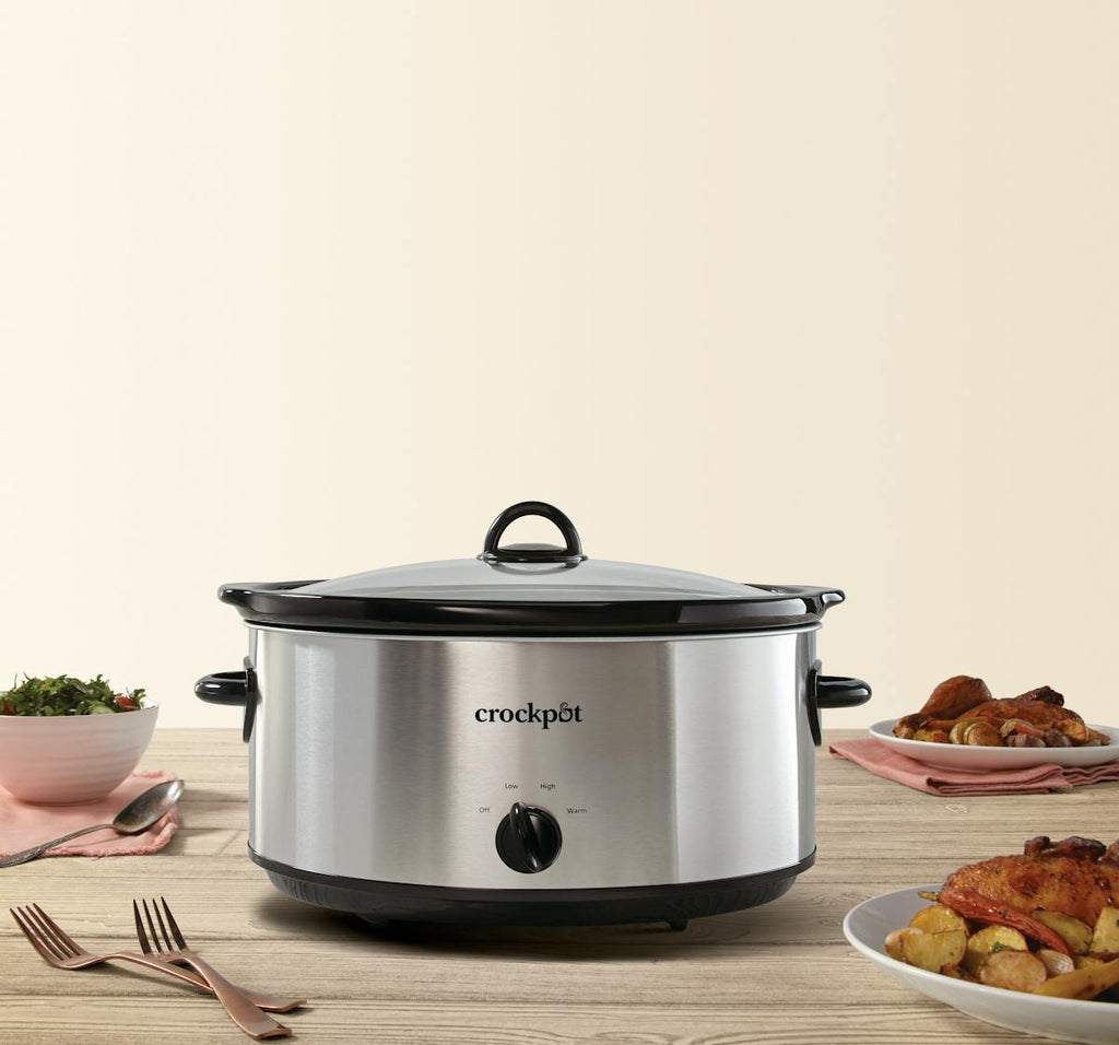 Crock-Pot Manual 8-Quart Slow Cooker, Stainless Steel — Product Information | Item Details 9e