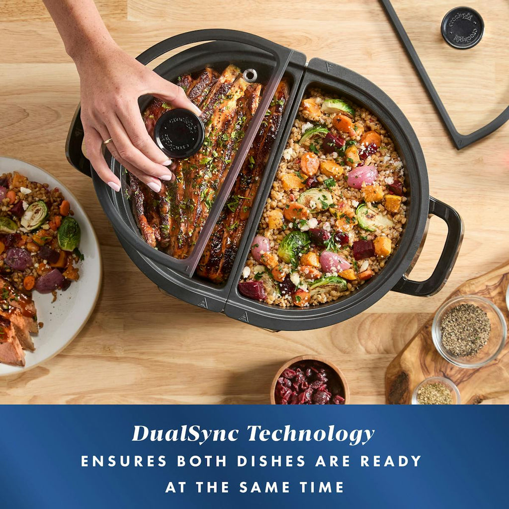 Crock-Pot MultiMeal Multicooker and Programmable Slow Cooker, Speckled Black | Product Overview | Item Overview oi