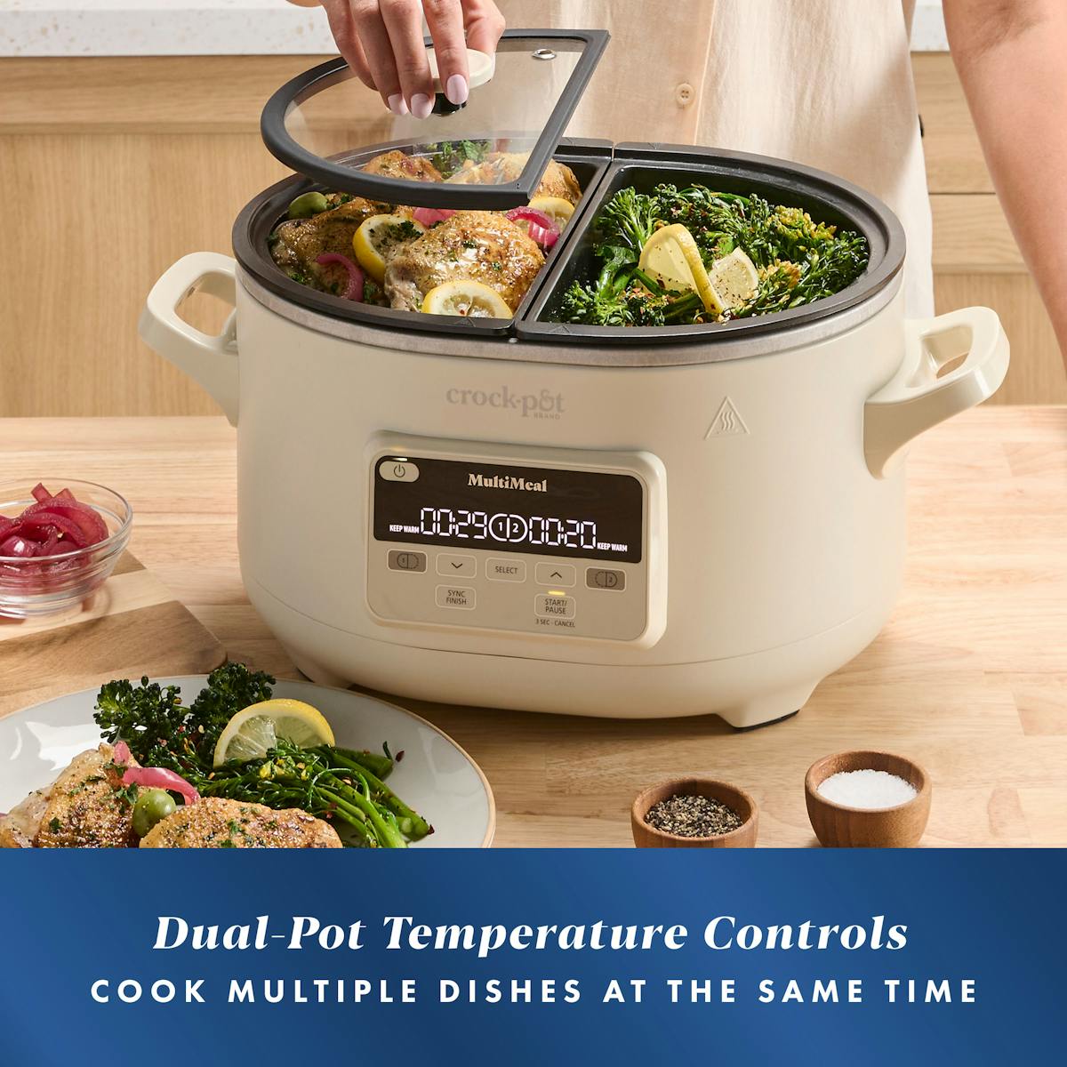 Crock-Pot MultiMeal Multicooker and Programmable Slow Cooker with Bake Function, Oat Milk — Product Information | Item Overview Zh