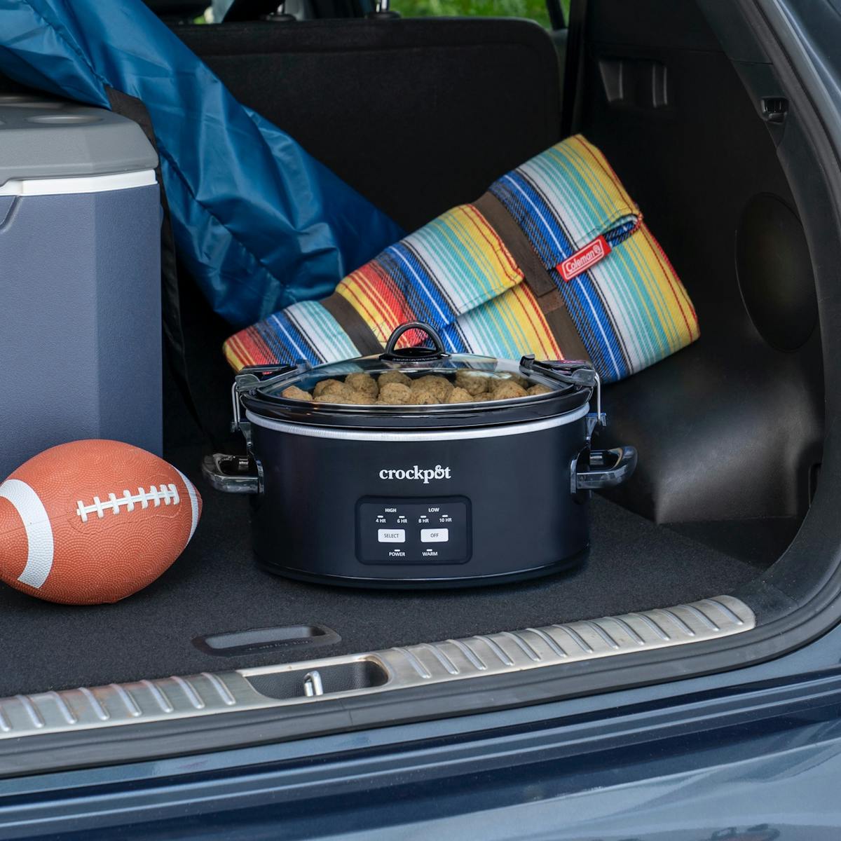Crock-Pot One-Touch Control 6-Quart Cook & Carry Slow Cooker, Matte Black — Product Information — Item Information Hj