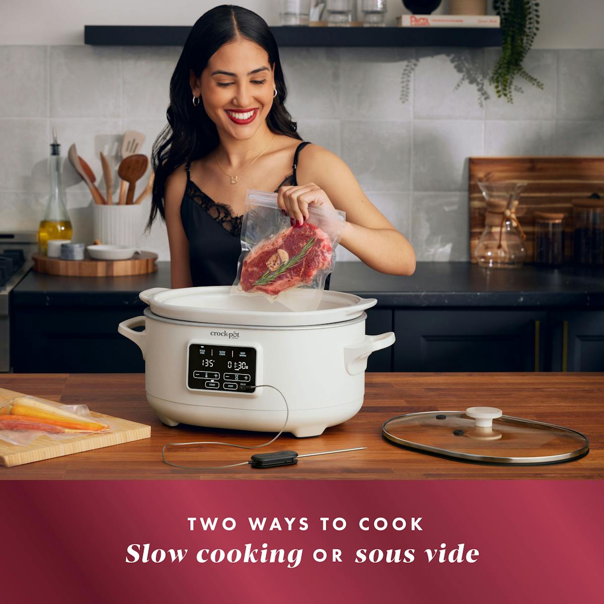 Crock-Pot Programmable 6-Quart Slow Cooker with Sous Vide, Oat Milk — Product Details — Product Details kT