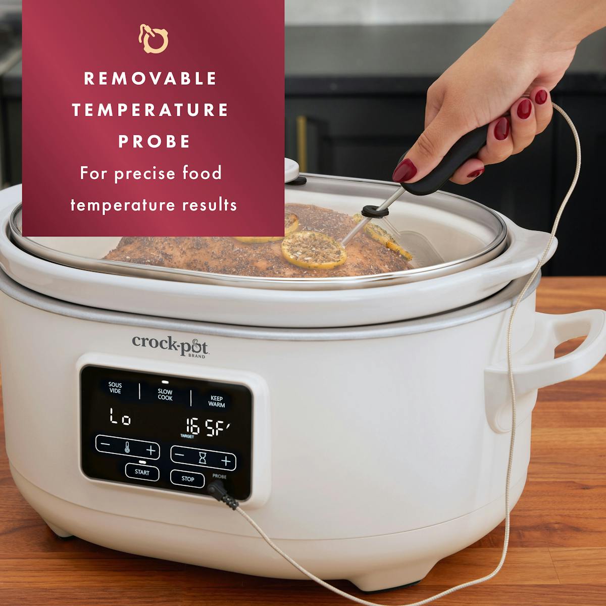 Crock-Pot Programmable 6-Quart Slow Cooker with Sous Vide, Oat Milk — Product Details — Product Details kT