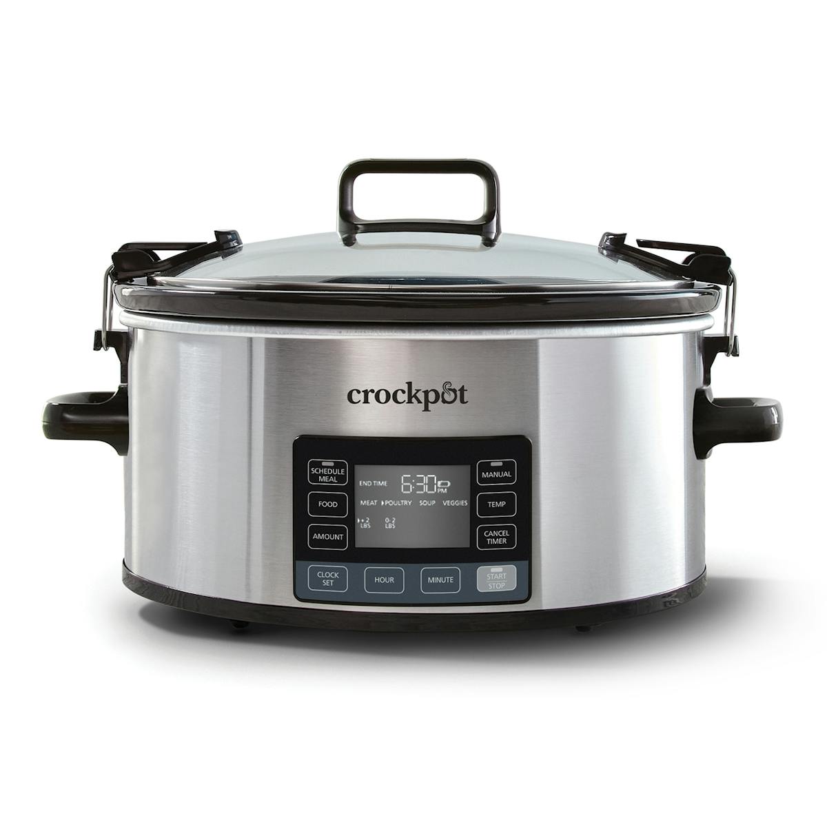 Crock-Pot Programmable 7-Quart MyTime Cook & CarrySlow Cooker, Stainless Steel | Item Details | Product Overview wu