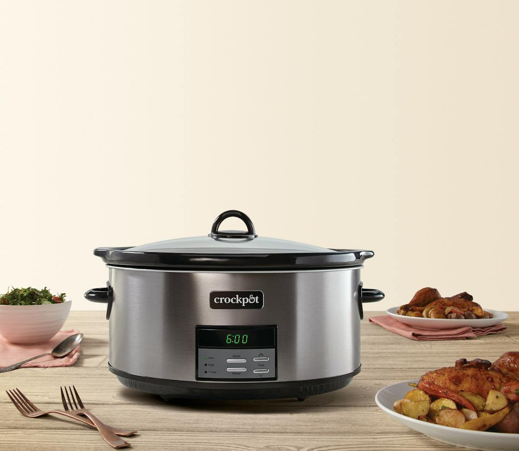 Crock-Pot Programmable 8-Quart Slow Cooker, Black Stainless Collection — Product Details | Detailed Overview Ie